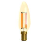 LED Dimming Vintage Filament Candle 35mm 4W B15d Gold 2000K Bell