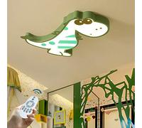 LED Dinosaur Ceiling Light Boy Bedroom Hanging Lamp Modern Interior Decoration Chandelier Kindergarten Dimmable Pendant Light Creative Living Room Bedroom Kinderzimmer Decorative Lighting,48cm/Green
