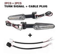 LED Directional Flashing Indicator with Flowing Light & Turn Signal for MT03 MT25 MT10/SP YZF R3 XSR 700/900 Motorcycles Light and Cable Plug