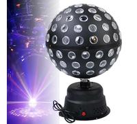 LED Disco Ball Party Light Lamp with 9 Colors, Intelligent Voice Control Strobe, Rotating Sphere for DJ Shows, Parties, Halloween, Christmas - Spinning Disco Ball Lighting for Flare and Fun