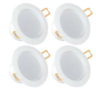 LED Disk Light 2.5-8 Inch Selectable Flush Mount Ceiling Light 3000K/4000K/6000K Recessed Light 3-18W Downlight LED Can Light 4Pack