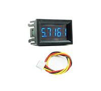 LED Display 5-Digit Digital Voltmeter 0-33V DC with 0.1mV Resolution, Three-Wire Voltage Tester for Business & Industrial Use, Compact Size 48 x 29 x 22 mm, Red/Green/Blue/Yellow