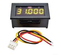 LED Display 5-Digit Digital Voltmeter 0-33V DC with 0.1mV Resolution, Three-Wire Voltage Tester for Business & Industrial Use, Compatible(Yellow)