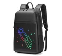 LED Display Backpack, Waterproof WiFi Version Smart LED Screen Dynamic Advertising Backpack, Cellphone Control Laptop Bag, Men/Woman