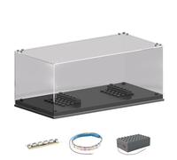 LED Display Case for Speed Champions Cars, Stackable Acrylic Display Box with Light Dust Protected Storage and Organization for Lego Speed Champions Cars