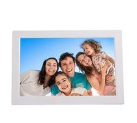 LED display digital photo frame LLD 13 inch High-definition Digital Photo Frame Electronic Photo Frame Showcase Display Video Advertising Machine(Black) Electronic photo frame (Color : White)