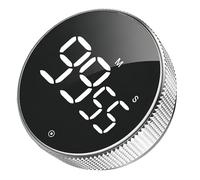 LED Display Visual Timers Magnetic Countdown and Countup Timer Ideal, 3 Volume Levels, Upgrade Digital Kitchen Timer for Classroom Cooking Fitness Baking Studying Teaching, Easy for Kids and Seniors