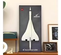 LED Display Wallboard Wall Mount for LE-GO 10318 for Concorrde with Le-go Car Hook Bracket Wall Mountable Gift Ideas Decoration (No Model) (B)