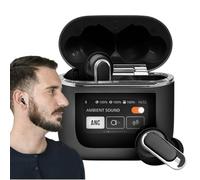 LED Display Wireless Earbuds | Wireless Earbuds Noise Cancelling Earphones Touch Control Electronic Earphones for Phone Entertainment for Running, Walking, Cycling, Training