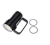 LED Diving Flashlight 28800Lm 80m Underwater Torch with Bracket Stand for Scuba Diving Cave Exploration Photography Fill Light 3.7V 6 White 4 Red 4 Blue LEDs