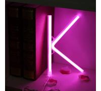 LED DIY Neon Light 0-9 Light Up Numbers 26 Alphabet Neon Lamp Battery/USB Powered, Lamp Wall Decoration, Number/Letter Illuminated Sign Neon Lights for Christmas Party Bar Wedding,Warm light,3