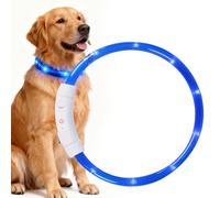 LED Dog Collar for Night Walking, Light Up Collar for Dogs with 3 Flashing Modes Usb Rechargeable Glow in the Dark, Adjustable Waterproof Long Lasting Dogs and Cats Camping Accessories