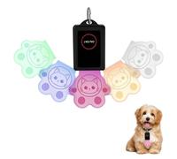 LED Dog Collar Light, 1/2PCS Rechargeable Pet Stable Necklace Tag with 7 Colour Lighting & Dual-Mode Switching for Night Walking, Running, Camping