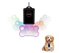 LED Dog Collar Light, 1/2PCS Rechargeable Pet Stable Necklace Tag with 7 Colour Lighting & Dual-Mode Switching for Night Walking, Running, Camping