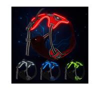 LED Dog Harness - USB Rechargeable, Reflective & Comfortable, with Sturdy Handle and Dual Leash Clips, Light-Up Safety Vest for Small, Medium & Large Dogs (Red, M)