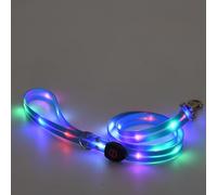 LED Dog Leash,Rechargeable Dog Leash,Light Up Dog Leash Rechargeable,4 Ft Lighted Dog Leash for Night Walking Safety Glow in The Dark (Blue Leash)