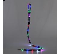 LED Dog Leash,Rechargeable Dog Leash,Light Up Dog Leash Rechargeable,4 Ft Lighted Dog Leash for Night Walking Safety Glow in The Dark (Black Leash)