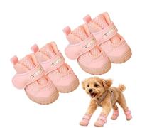 LED Dog Shoes Anti-Slip LED Adjustable Breathable Mesh Boots | Outdoor Glow Dog Boots for Summer Winter Night Walking Hot Pavement Home Streets Road Park Lawn Path