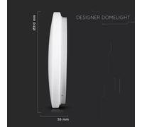 LED Dome Light Milky Cover CCT 3 IN 1 Colour Temperature Surface Bulkhead Round