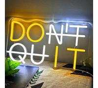 LED Don't Quit Neon Sign - Neon Lights for Home, Gym, Office, Bedroom, Classroom Decor