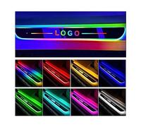LED Door Sill Lights, Wireless Car Door Welcome Courtesy Lights, Waterproof Wireless Auto-Sensing Colorful Car Door Sill Light For Plastic And Metal Door Sill (2PCS Front)