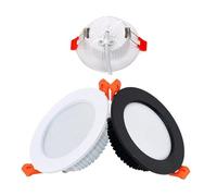 LED Downlight 12V DC 3W 5W 7W 9W 12W LED Spot Light Mini 24V Voltage LED Decoration Ceiling Lamp Bathroom Panel Light 1PCS (Color : Cold White 6000K, Size : Black_7W 12V)