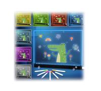 LED Drawing Board -11.81'' X 7.87" Doodle Glow Board for C-hristmas Gift,Acrylic Dry Erase Boards with Light,LED Drawing Light Up Dry Erase Boards with Stand for School Cafe Home Office Christmas