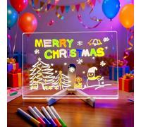Led Drawing Board, 2025 New Led Drawing Board for Children with 7 Color Pens, with Stand for Office School Home (30 * 20cm)