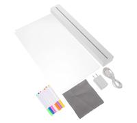 LED Drawing Board - ABS & Acrylic, 7.87x13.78in Light Up Drawing Board Reusable | Double-Sided Acrylic Message USB Rechargeable for Preschool, Kindergarten, Classroom, Home, Office, Playroom