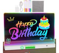 LED Drawing Board - Acrylic Message Board | Rechargeable Backlit Erasable Writing Sķetch Pad | Created to Encourage Creative Learning and Fun Art Activities for Kids