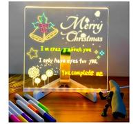 LED Drawing Board for Children, 2026 New LED Note Board with Colors Doodle Glow Board, Light Up Drawing Board with 7 Markers Pen & Tripod, Kids Gift for Birthdays,Christmas,Halloween