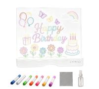 LED Drawing Board for Children, Drawing Pad with 7 Colors Markers