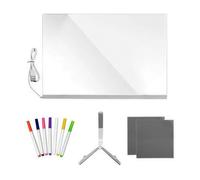 LED Drawing Board for Children, Drawing Tablet with Dynamic Light Effects, Jumbo 30x20cm Reusable Doodle & Glow Board, Kids Light Up Writing Tablet for Creative Play, Ideal Christmas Birthday Gifts