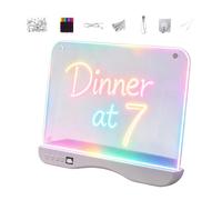 Led Drawing Board for Girl 9 Colors Rechargeable Erasable Neon Doodle Pad