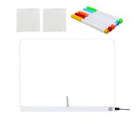 LED Drawing Board for Kids,Dry Erase Pad 13.7x10inch | Acrylic LED Message Board with Stand | for Christmas Birthday Coloring Painting Art Projects Boys Girls