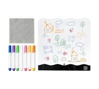 LED Drawing Board for Kids Rechargeable Doodle Pad with Markers