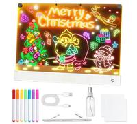 LED Drawing Board for | With Stand - 7 Colors LED Light Panel and 3 Lighting Modes - Magnetic Board Light for Drawing and Doodling | For Boys Girls Teens Aging