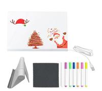LED Drawing Board, LED Acrylic Writing Board with 7 Quick, Luminous Note Pad for Home Preschool Traveling Indoor Schools