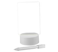 Led Drawing Board LED Note Board Acrylic Light Up Dry Erase Board with Pen USB LED Drawing Board Battery Powered Decorative LED Writing Board for Desktop Night Light, No Battery, Vertical Board
