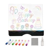 LED Drawing Board - Rechargeable Doodle Tablet with Markers