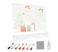 LED Drawing Board Rechargeable Doodle Tablet with Markers