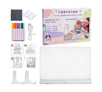 LED Drawing Board, Reusable Light Panel, 21.8x30.7cm, Kids Writing Board, Doodle Glow Note, Creative Drawing, for Kids Boys Girls Home School Classroom Playroom Group Activity