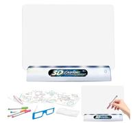 LED Drawing Pad - Light Up 3D Magic Drawing Board for Kids, Educational Painting and Doodle Toy Creative Learning, Art and Craft Activity for Home, School, or Travel, Portable Battery Operated