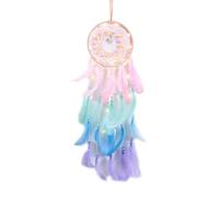 LED Dream Catcher | Light Up Wall Decor | Colorful Handmade Dream Catcher with LED Lights Feathér Ornament Craft Hanging Decoration Bedroom Night Lights Aesthetic Gift for Room Home Decor