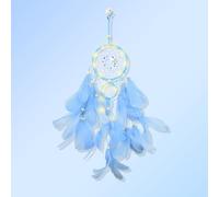 LED Dream Catcher with Lights, Aolkee Wedding Gifts, Bedroom Wall Hanging Ornaments Crafts, Decorations for Women/Girls/Boys/Kids (Blue)