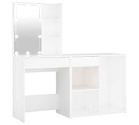 LED Dressing Table & Cabinet Engineered Wood Furniture Multi Colours vidaXL