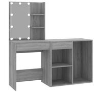 LED Dressing Table & Cabinet Engineered Wood Furniture Multi Colours vidaXL