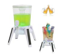 LED Drink Dispenser with Multi-Color Lighting, Hot & Cold Beverage Tower, USB Powered, Anti-Slip Base for Bars, Parties, Restaurants