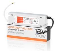 LED Driver 12V 100W, Transformer 90-240 to 12V DC 8A, Constant Voltage Power Supply Adapter, Low Voltage Converter for Strip Light, Downlight and G4, MR11, MR16 Light Bulb.