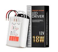 LED Driver 12V 18W, Transformer 100-240V to 12V DC 1.5A, Constant Voltage Power Supply Adapter, Low Voltage Converter for Strip Light, Downlight and G4, MR11, MR16 Light Bulb